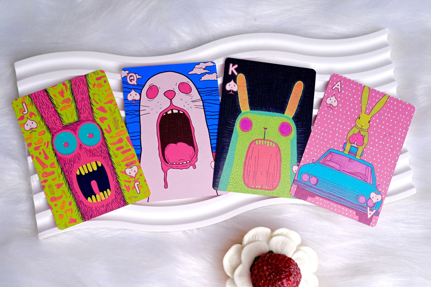 Radio Cat & Mad Bunny playing cards