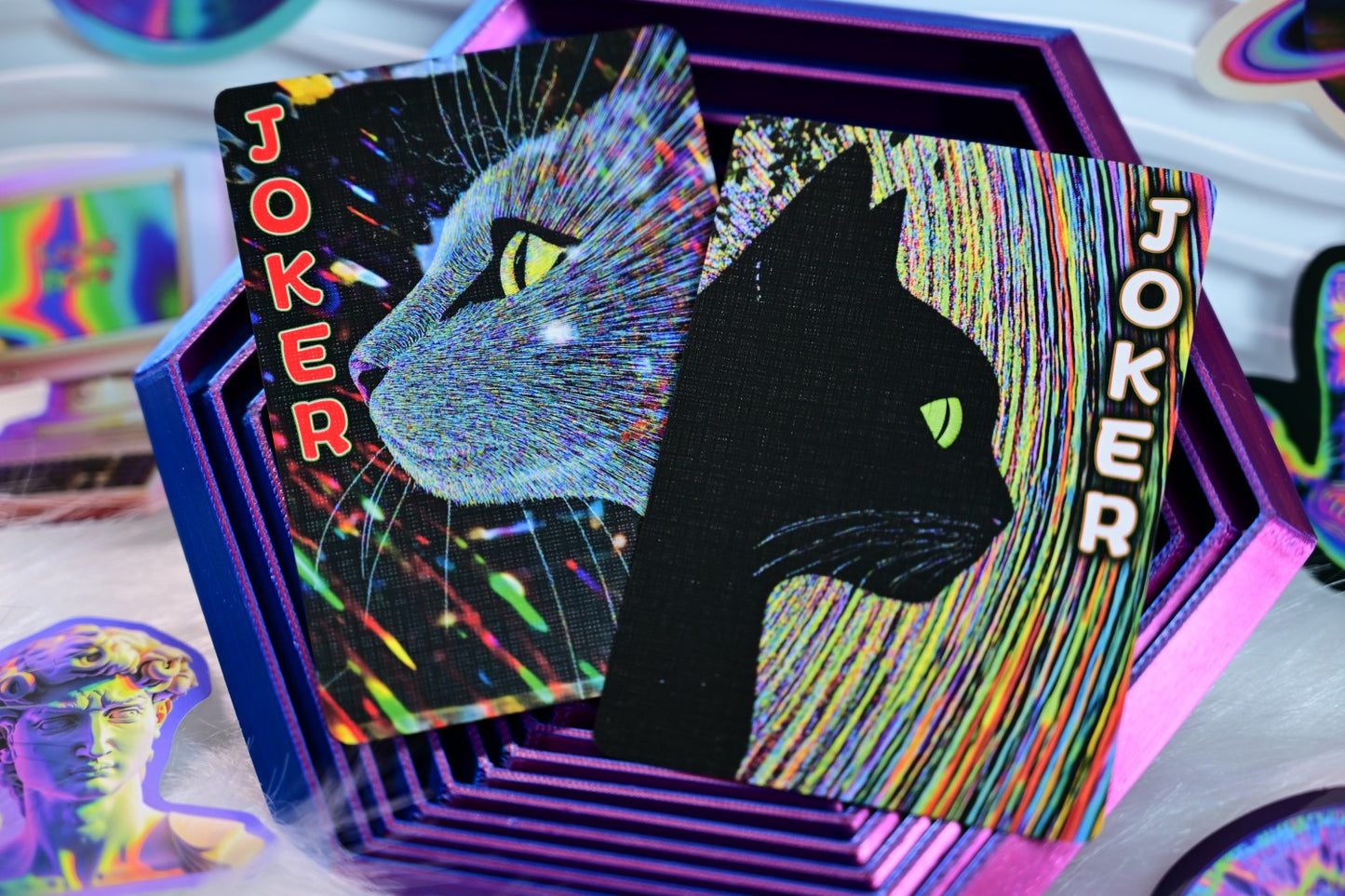 Radio Cat & Mad Bunny playing cards