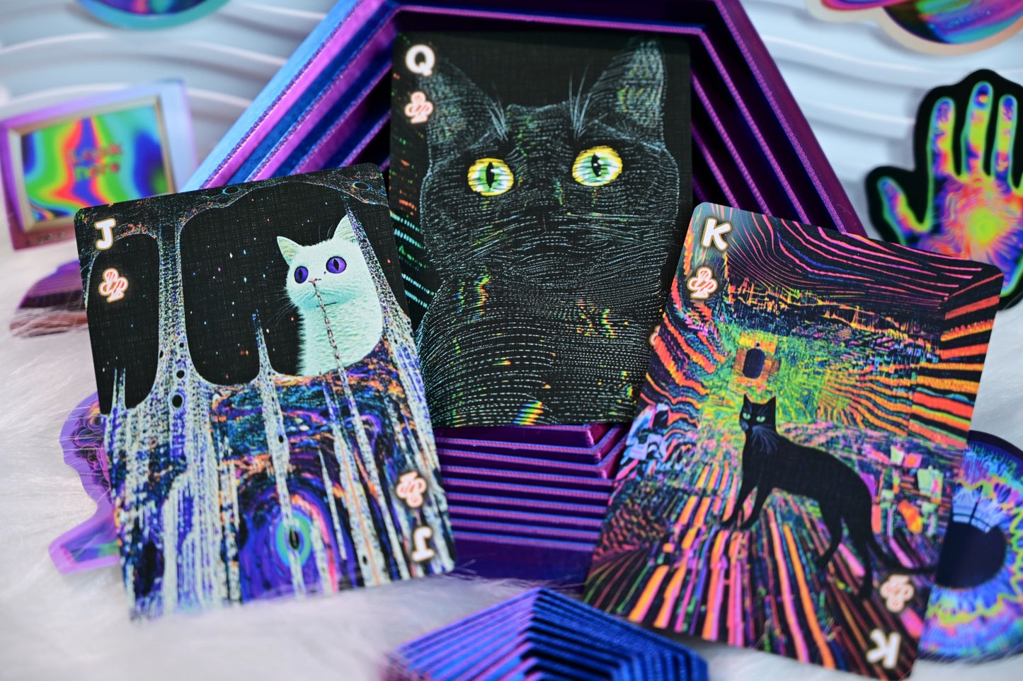 Radio Cat & Mad Bunny playing cards