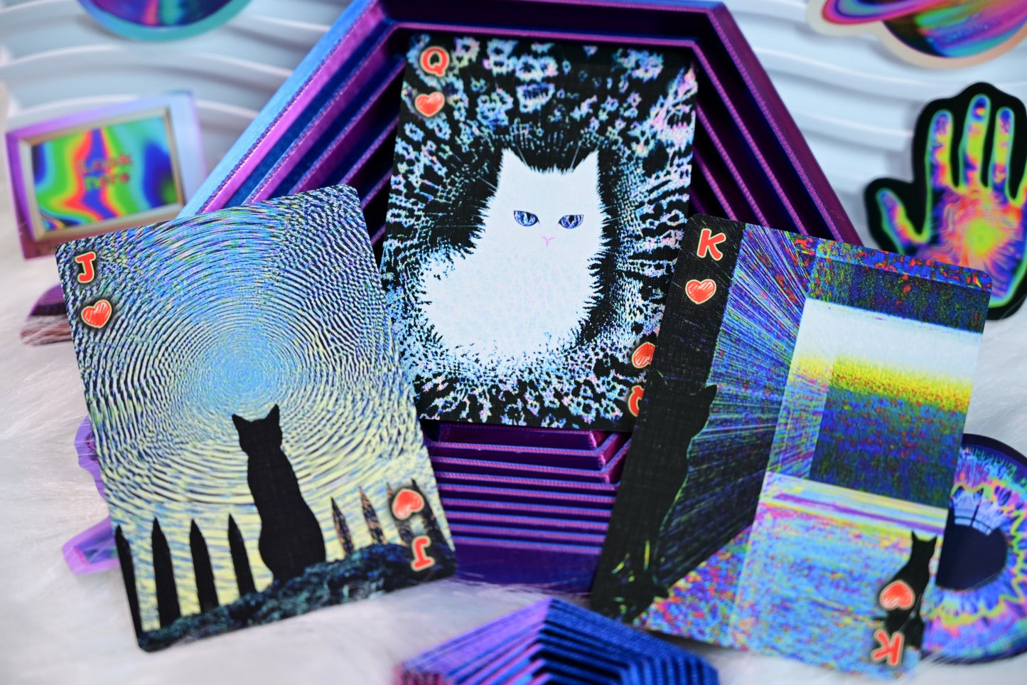 Radio Cat & Mad Bunny playing cards