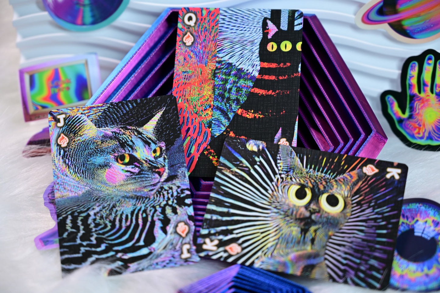 Radio Cat & Mad Bunny playing cards