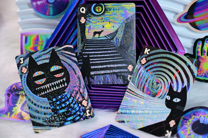 Radio Cat & Mad Bunny playing cards