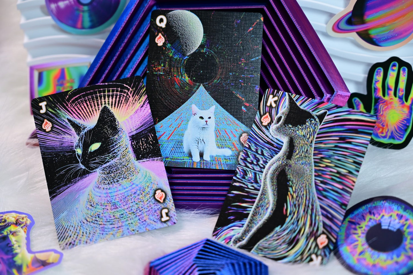 Radio Cat & Mad Bunny playing cards