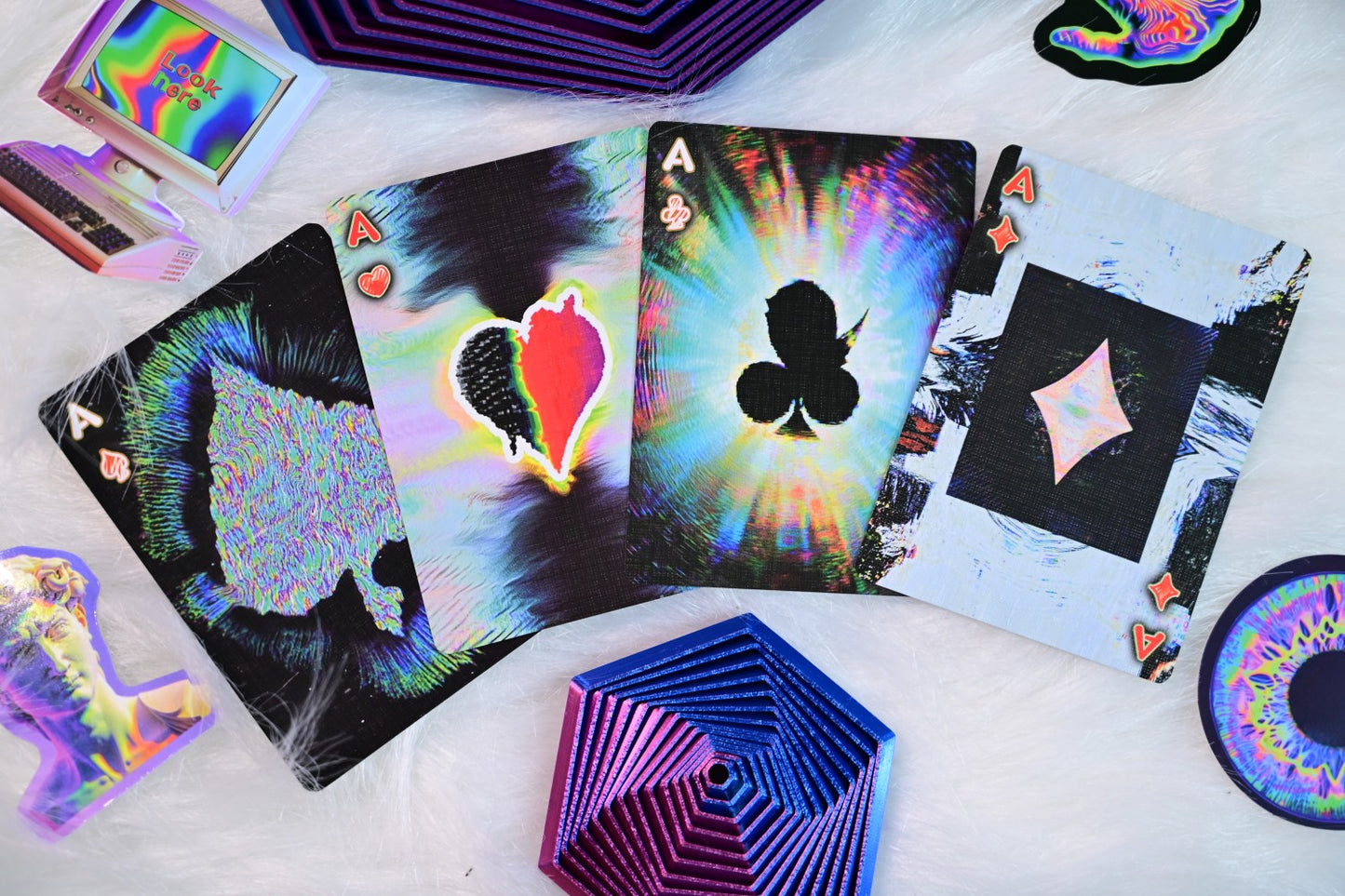 Radio Cat & Mad Bunny playing cards