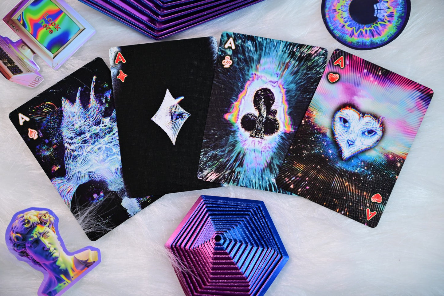 Radio Cat & Mad Bunny playing cards