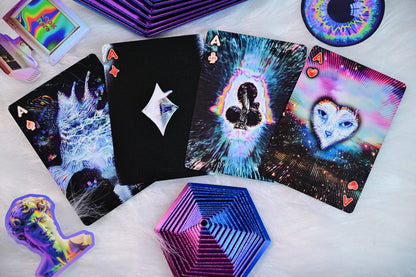 Radio Cat & Mad Bunny playing cards