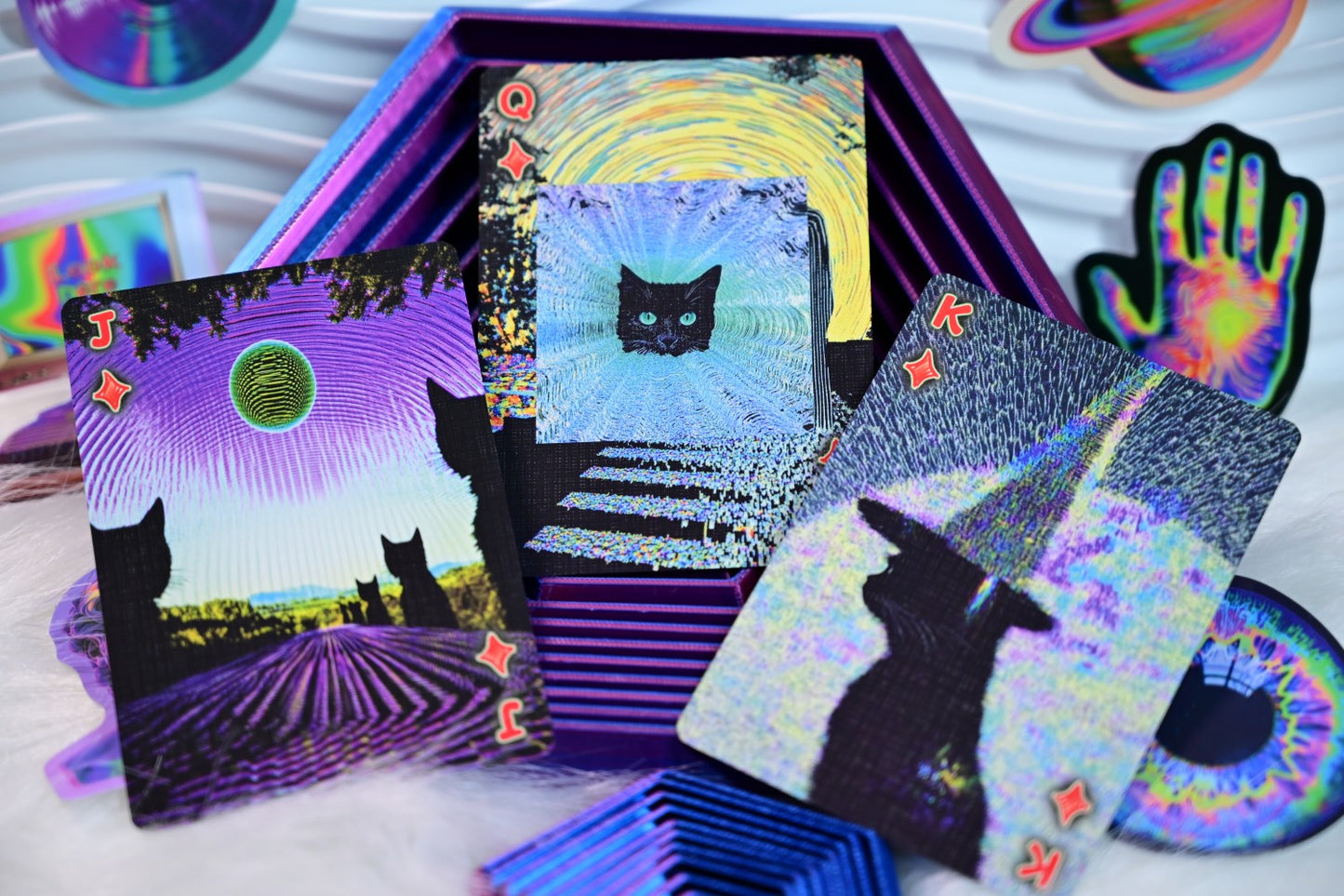 Radio Cat & Mad Bunny playing cards