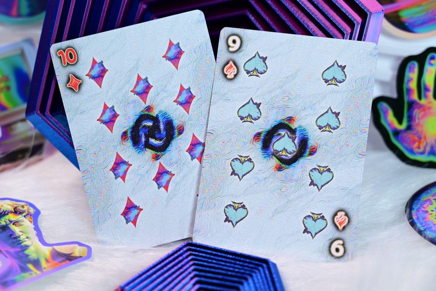 Radio Cat & Mad Bunny playing cards